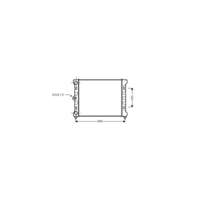 VAN WEZEL Radiateur moteur  58002028