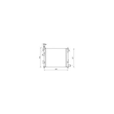 VAN WEZEL Radiateur moteur  83002189