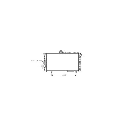 INTERNATIONAL RADIATORS Radiateur refroidissement du moteur 01002007 