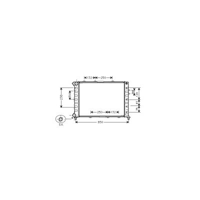 INTERNATIONAL RADIATORS Radiateur refroidissement du moteur 01002038  