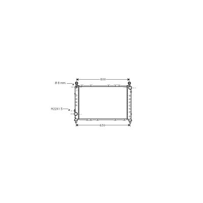 INTERNATIONAL RADIATORS Radiateur refroidissement du moteur 01002055 