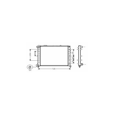 VAN WEZEL Radiateur refroidissement du moteur 01002079 International Radiators