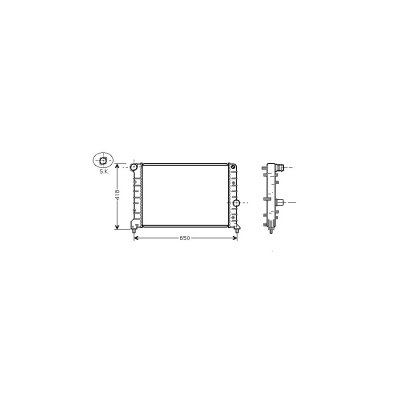 VAN WEZEL Radiateur refroidissement du moteur 01002083 International Radiators 