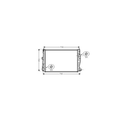 VAN WEZEL Radiateur refroidissement du moteur 01002101 International Radiators