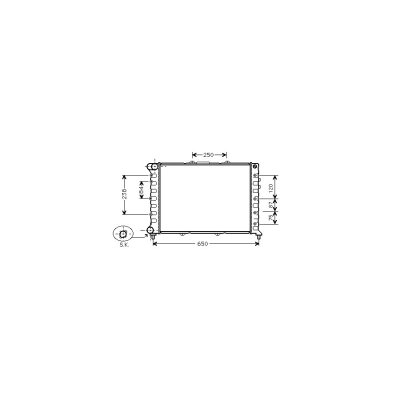 VAN WEZEL Radiateur refroidissement du moteur 01002114 International Radiators 