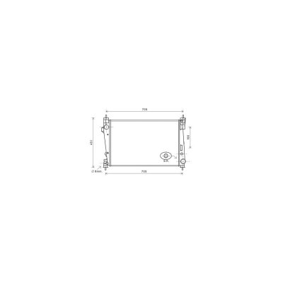 INTERNATIONAL RADIATORS Radiateur refroidissement du moteur 01002124  
