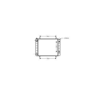VAN WEZEL Radiateur refroidissement du moteur 02002082 International Radiators