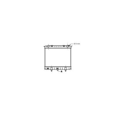 VAN WEZEL Radiateur refroidissement du moteur 02002132 International Radiators