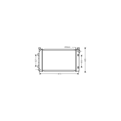 VAN WEZEL Radiateur refroidissement du moteur 02002163 International Radiators 