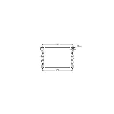 INTERNATIONAL RADIATORS Radiateur refroidissement du moteur 02002174  