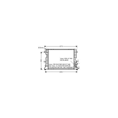 VAN WEZEL Radiateur refroidissement du moteur 02002184 International Radiators 