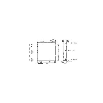 VAN WEZEL Radiateur refroidissement du moteur 03002040 International Radiators