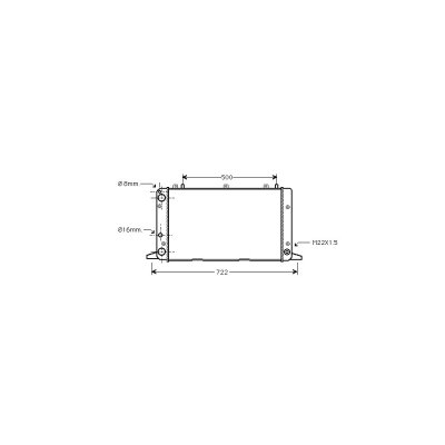 VAN WEZEL Radiateur refroidissement du moteur 03002047 International Radiators
