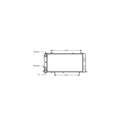 INTERNATIONAL RADIATORS Radiateur refroidissement du moteur 03002051  