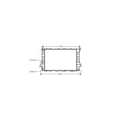 VAN WEZEL Radiateur refroidissement du moteur 03002077 International Radiators 