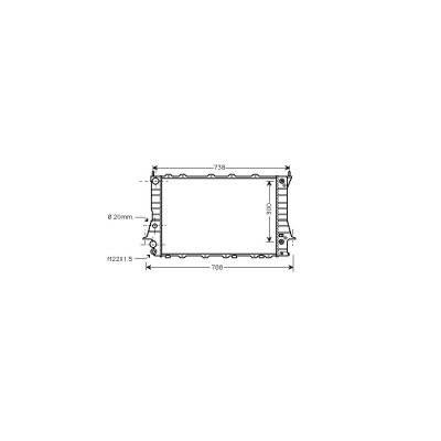 INTERNATIONAL RADIATORS Radiateur refroidissement du moteur 03002078  