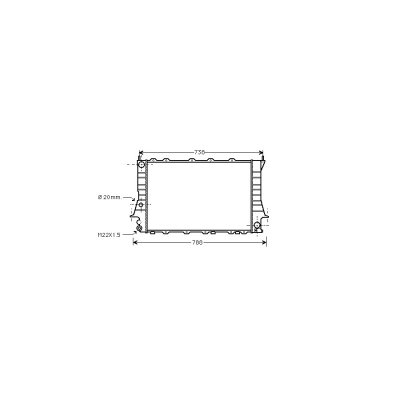 VAN WEZEL Radiateur refroidissement du moteur 03002081 International Radiators 