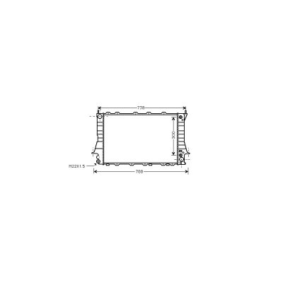 INTERNATIONAL RADIATORS Radiateur refroidissement du moteur 03002084 