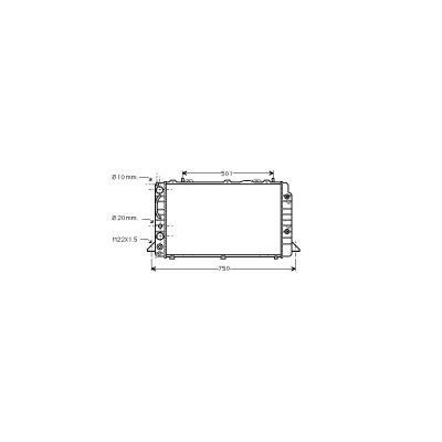 VAN WEZEL Radiateur refroidissement du moteur 03002090 International Radiators