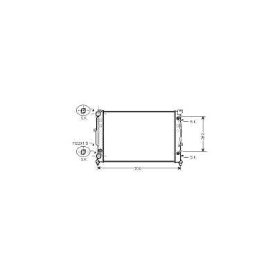 INTERNATIONAL RADIATORS Radiateur refroidissement du moteur 03002122  