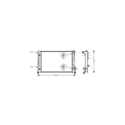 VAN WEZEL Radiateur refroidissement du moteur 03002158 International Radiators 
