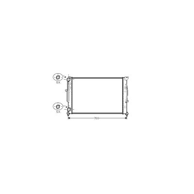 INTERNATIONAL RADIATORS Radiateur refroidissement du moteur 03002189 