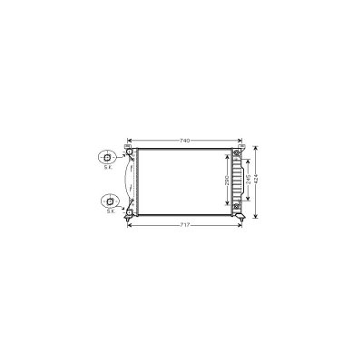INTERNATIONAL RADIATORS Radiateur refroidissement du moteur 03002202 