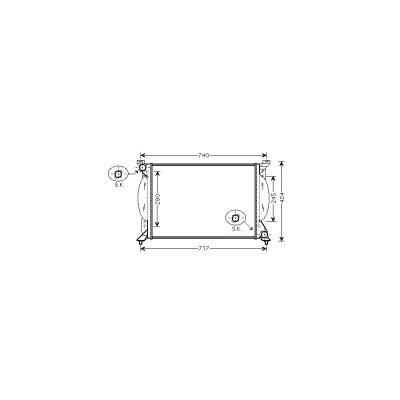 INTERNATIONAL RADIATORS Radiateur refroidissement du moteur 03002203 