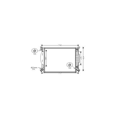 VAN WEZEL Radiateur refroidissement du moteur 03002205 International Radiators 