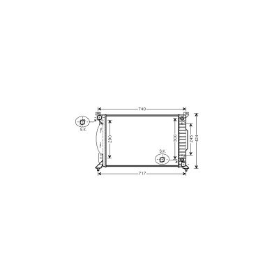 VAN WEZEL Radiateur refroidissement du moteur 03002229 International Radiators 