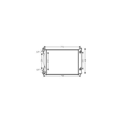 INTERNATIONAL RADIATORS Radiateur refroidissement du moteur 03002234  