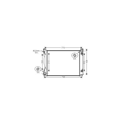 INTERNATIONAL RADIATORS Radiateur refroidissement du moteur 03002236  
