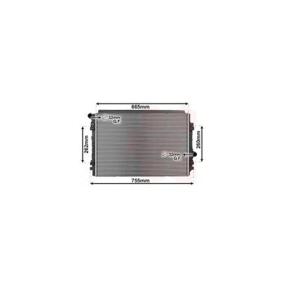 VAN WEZEL Radiateur refroidissement du moteur 03012711 International Radiators