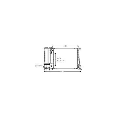 INTERNATIONAL RADIATORS Radiateur refroidissement du moteur 06002082 