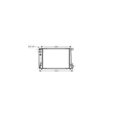 INTERNATIONAL RADIATORS Radiateur refroidissement du moteur 06002087 
