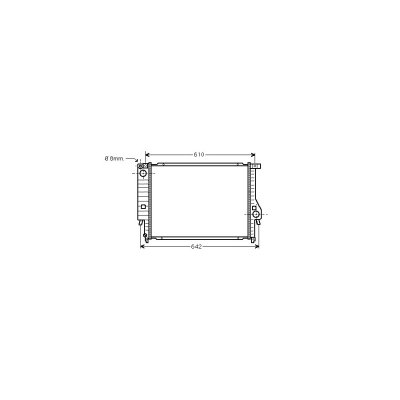 VAN WEZEL Radiateur refroidissement du moteur 06002096 International Radiators 