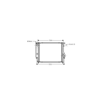 VAN WEZEL Radiateur refroidissement du moteur 06002098 International Radiators 