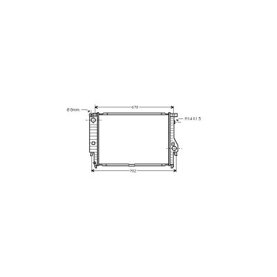 INTERNATIONAL RADIATORS Radiateur refroidissement du moteur 06002128 