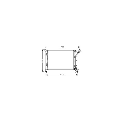 VAN WEZEL Radiateur refroidissement du moteur 06002310 International Radiators