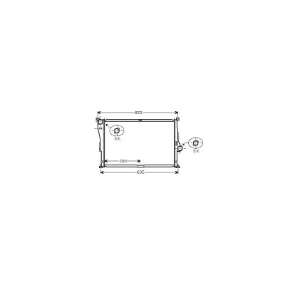 VAN WEZEL Radiateur refroidissement du moteur 06002335 International Radiators 