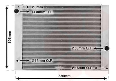 VAN WEZEL Radiateur refroidissement du moteur 06002338 International Radiators