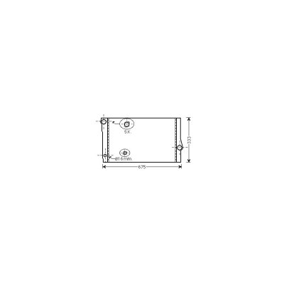 VAN WEZEL Radiateur refroidissement du moteur 06002355 International Radiators 