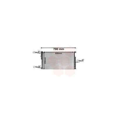 VAN WEZEL Radiateur refroidissement du moteur 06002453 International Radiators