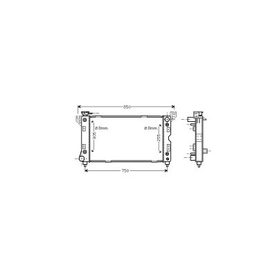 INTERNATIONAL RADIATORS Radiateur refroidissement du moteur 07002029 