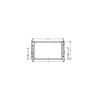INTERNATIONAL RADIATORS Radiateur refroidissement du moteur 07002054 