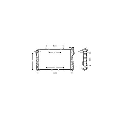 VAN WEZEL Radiateur refroidissement du moteur 07002077 International Radiators 