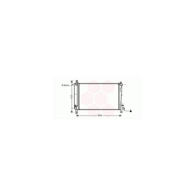 VAN WEZEL Radiateur refroidissement du moteur 07002080 International Radiators 