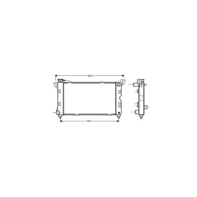 INTERNATIONAL RADIATORS Radiateur refroidissement du moteur 07002085 