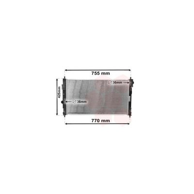 VAN WEZEL Radiateur refroidissement du moteur 07002121 International Radiators