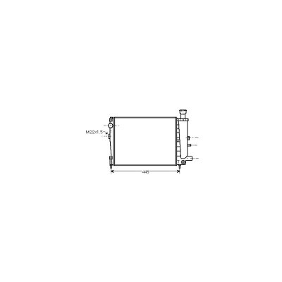 INTERNATIONAL RADIATORS Radiateur refroidissement du moteur 09002040 
